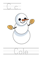 The Wee Snowman Tracer Pages
