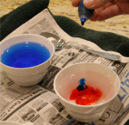 Food Coloring Dyed Easter Eggs