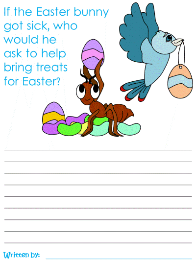 Easter Creative Writing Prompt Worksheet