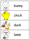 Easter Word Wall Words