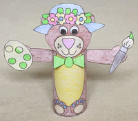 easter bear tp roll craft