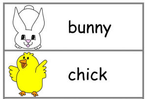 Easter word wall words