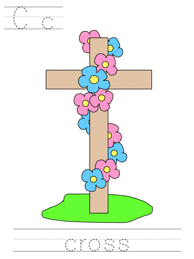 easter tracer page, Cc cross