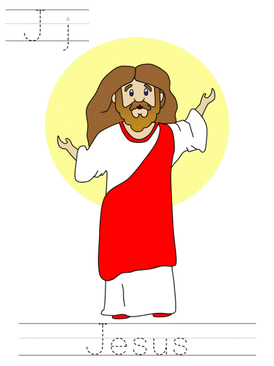 easter tracer page, Jj Jesus