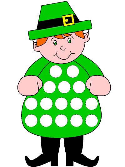 St. Patrick's Day bingo dauber art worksheet