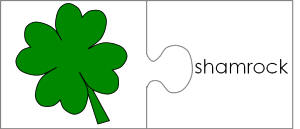 jigsaw word match template