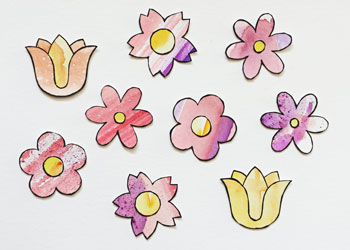 clothespin spring flowers craft