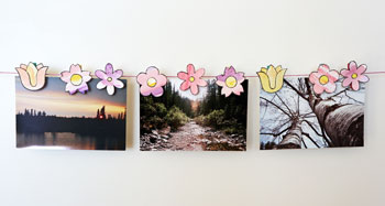 clothespin spring flowers craft