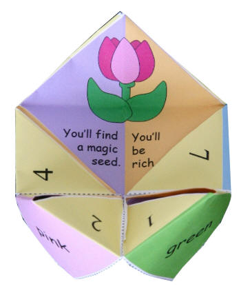 Spring Origami Fortune Teller