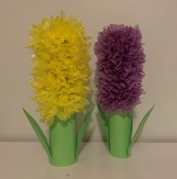 toilet paper roll flower craft