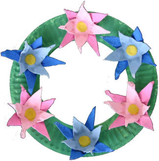 egg carton wreath