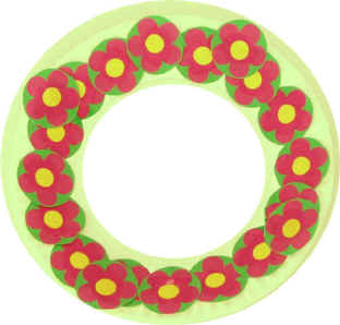 paper plate wreath