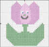cross stitch flower