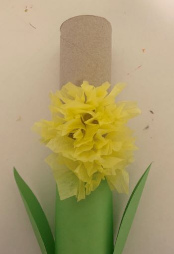 Toilet Paper Roll Flower Craft