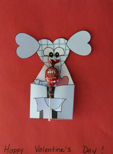 Candy Elephant Paper Card