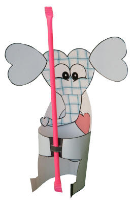 Candy Elephant Paper Craft