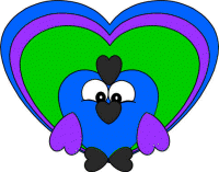 Heart Peacock Step 1