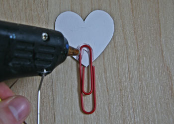 paper clip bookmark hearts craft