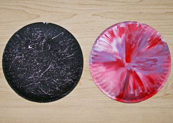 Colour changing hearts paper plate craft