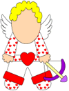 Draw the Face on the Valentine's Day character