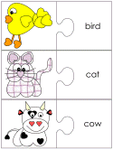 st. valentine's day jigsaw word match