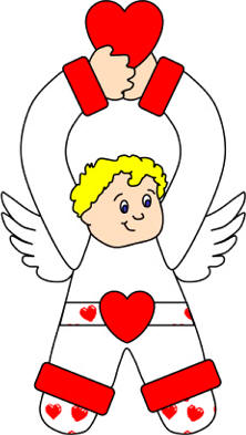cupid doorknob hanger