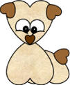 heart animal craft