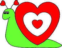 Heart snail paper craft