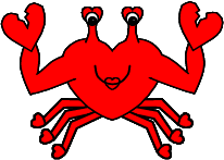 Heart Crab Paper Craft