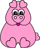 Heart Pig Paper Craft