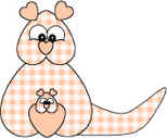 heart kangaroo craft