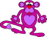 heart monkey craft