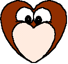 heart owl paper craft