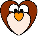 make an owl from hearts