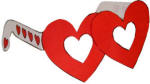 printable heart glasses craft