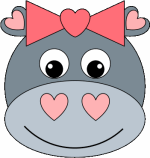 Heart Hippo Paper Plate Craft