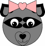 Heart Raccoon Paper Plate Craft