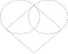 heart of circles and squares