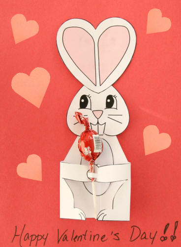 Candy bunny card