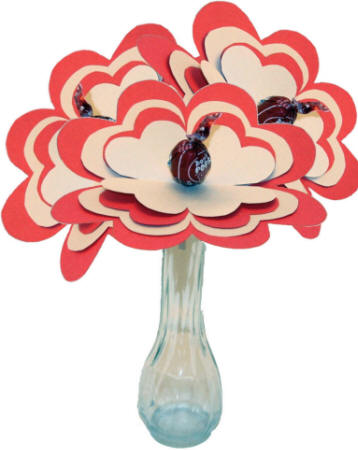 candy flower paper craft
