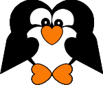 heart penguin paper craft