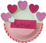 Paper Plate Valentine's Day Card Holder