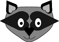 Heart Raccoon Paper Craft