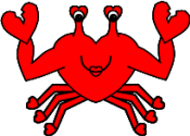 heart crab craft