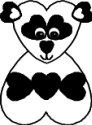 heart panda craft