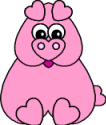 heart pig craft