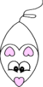 heart mouse craft