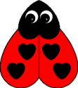heart ladybug craft