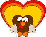 Heart Turkey Paper Craft