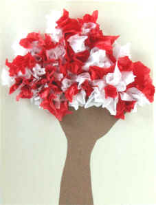 tissue paper tree